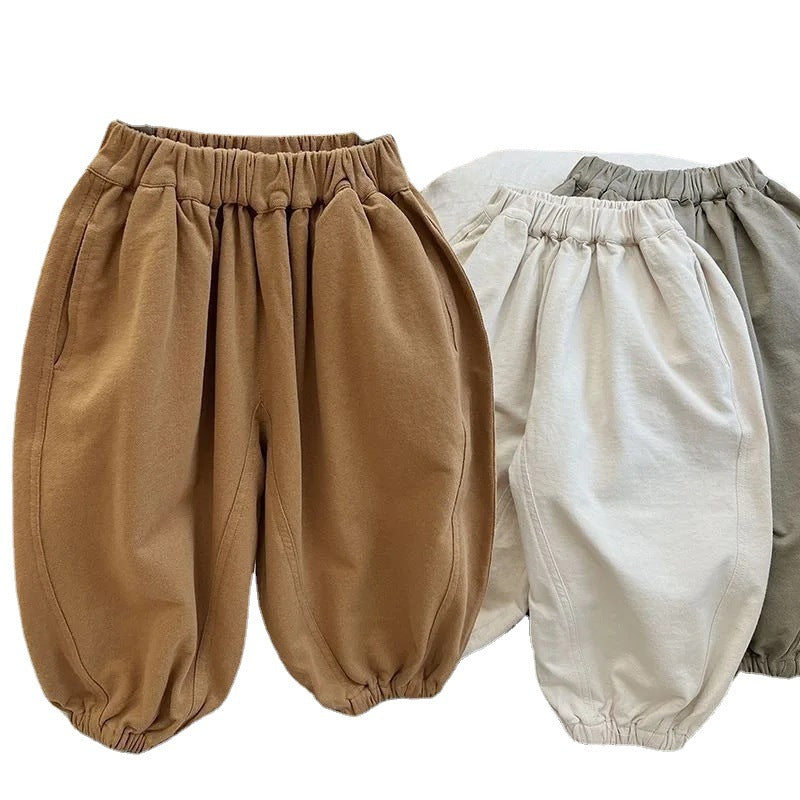 Children's Boy Loose Soft Glutinous Bloomers Spring Harem Western Style Children's Pants