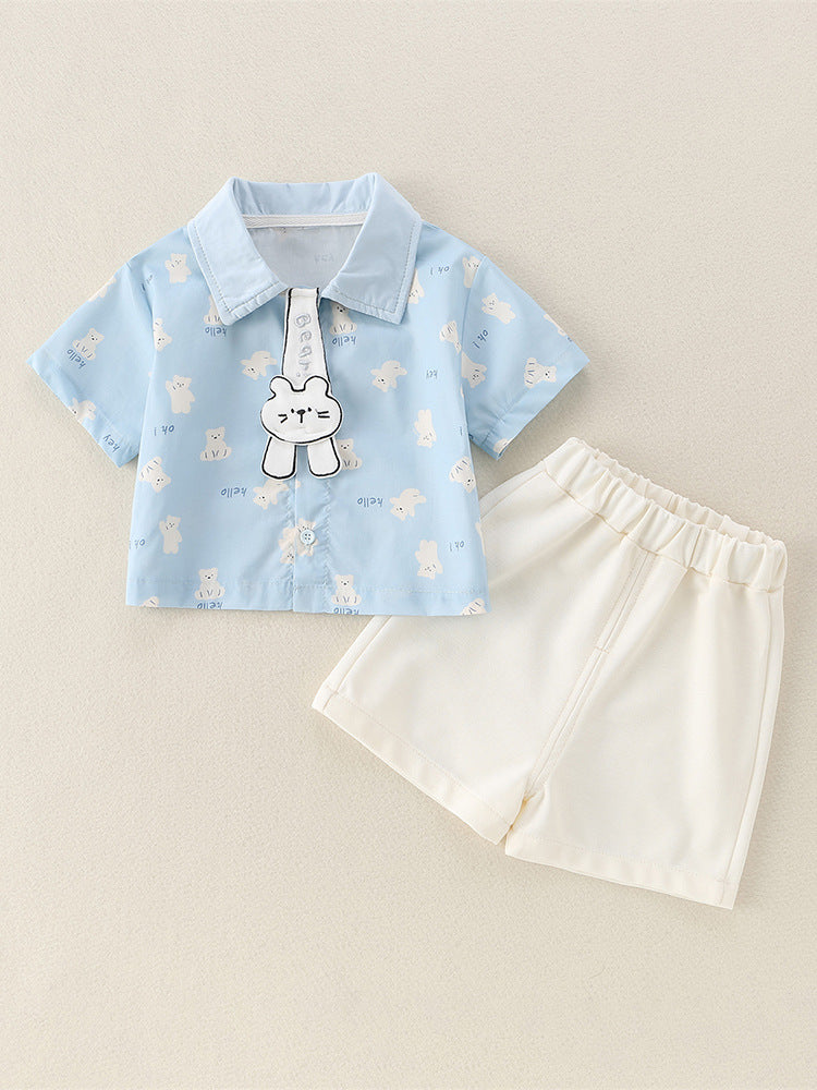 Children's Cotton Clothes Summer Thin Clothing Outerwear Children's Suit
