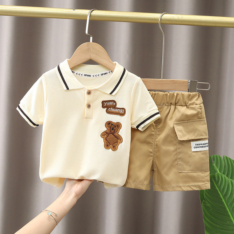 Children's Summer Clothing Handsome Clothes Short Sleeve Children's Suit