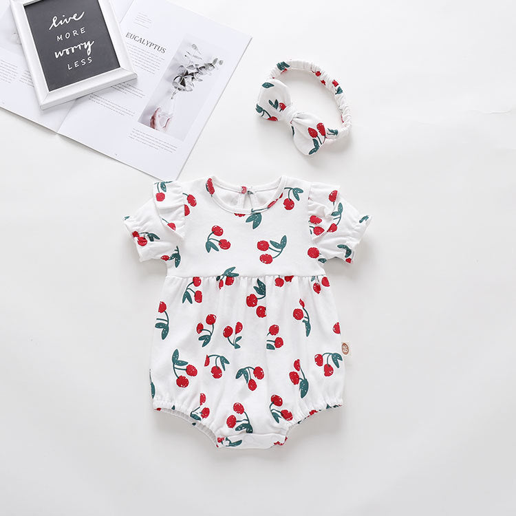 One-piece Rompers Jumpsuit Full Moon Cotton Jumpsuit, Climbing Suit