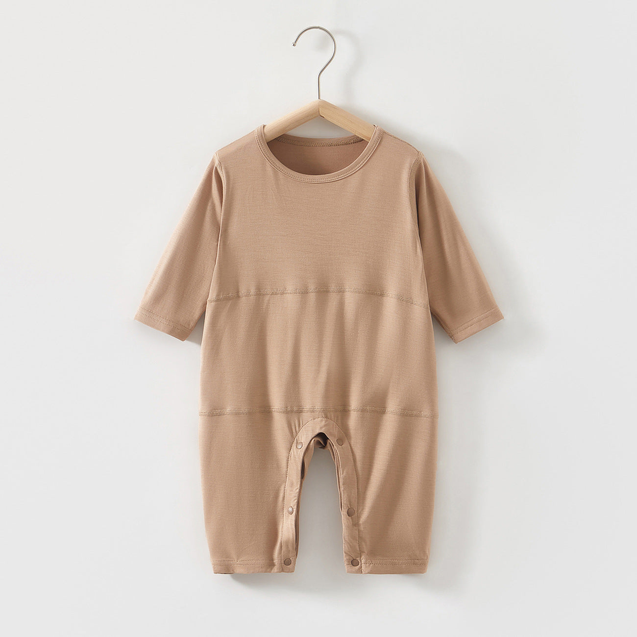For Babies Double Layer Bellyband Jumpsuit Summer Romper Fiber Boneless Jumpsuit, Climbing Suit
