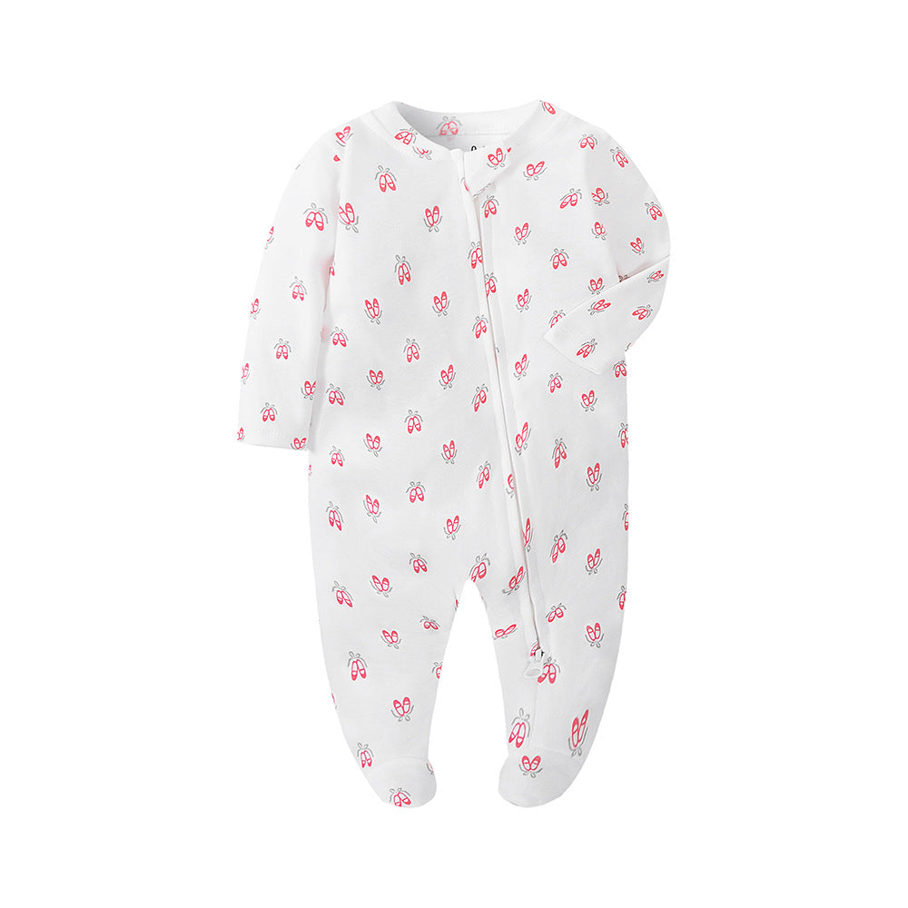 Children's Long Sleeve Zipper Bodysuit Rompers Pajamas Clothes Four Jumpsuit, Climbing Suit