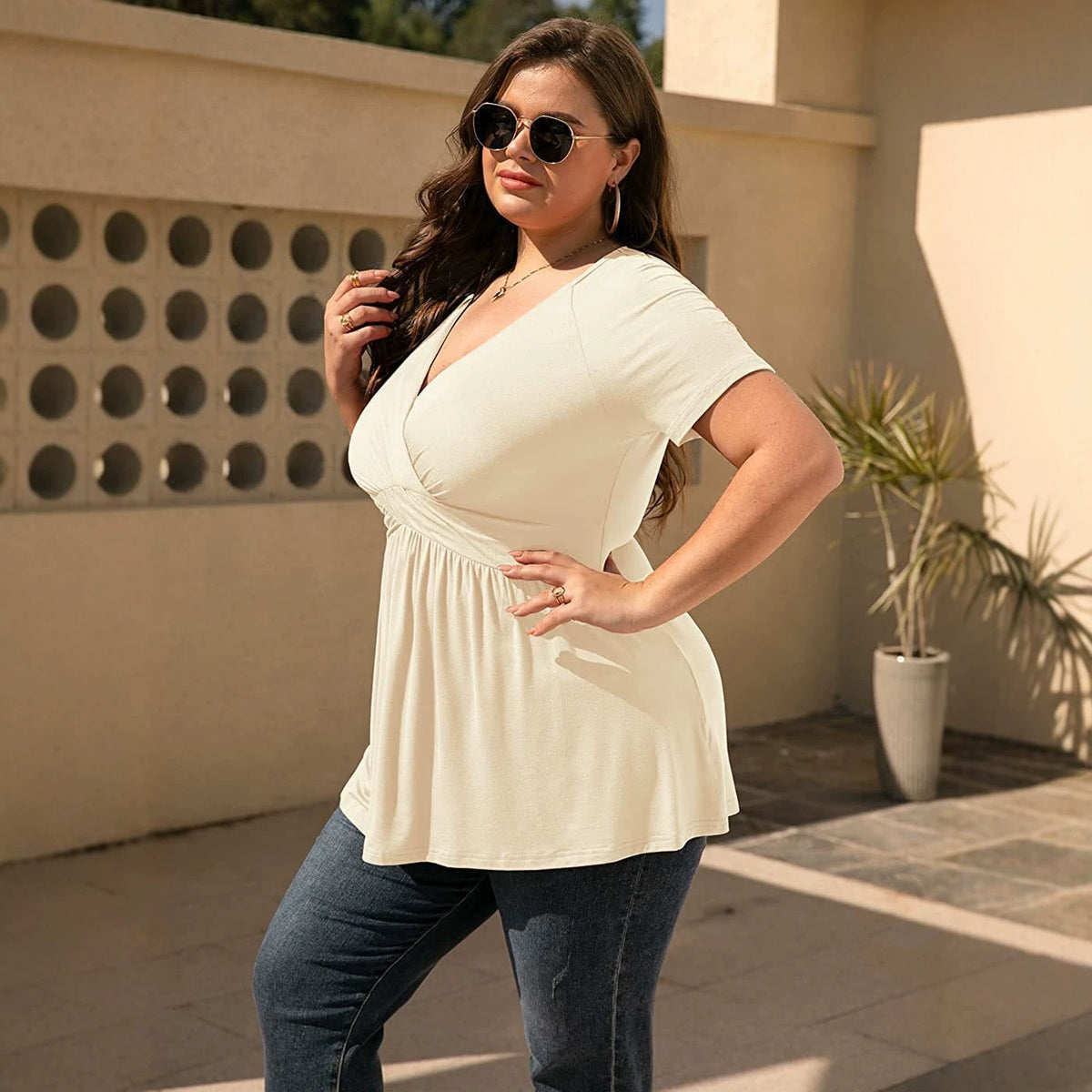 Slouchy Innovative Unique Classic Glamorous Women's Plus Size