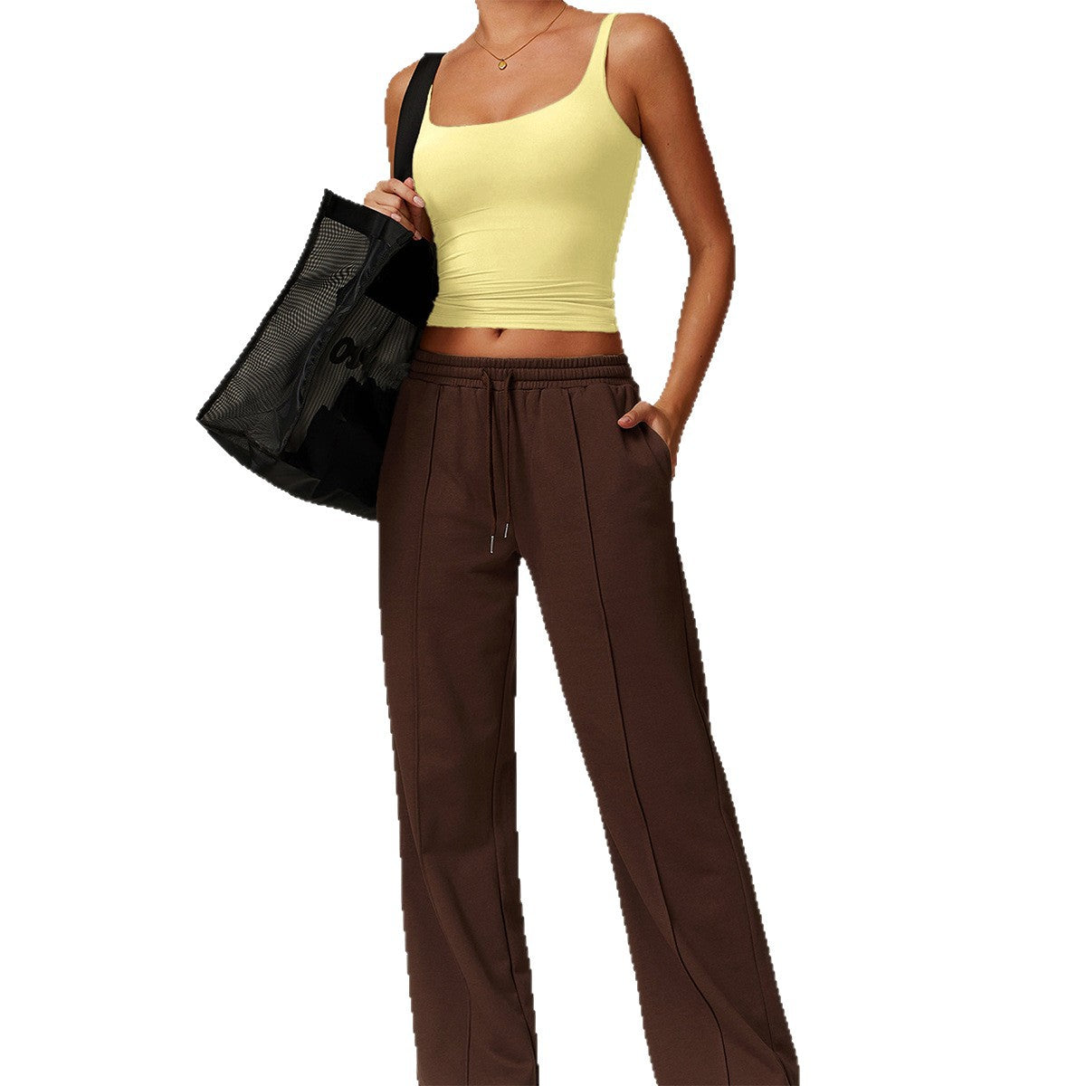Comfortable Women's Yoga Solid Color Camisole Small Vest/suspenders/tube Top