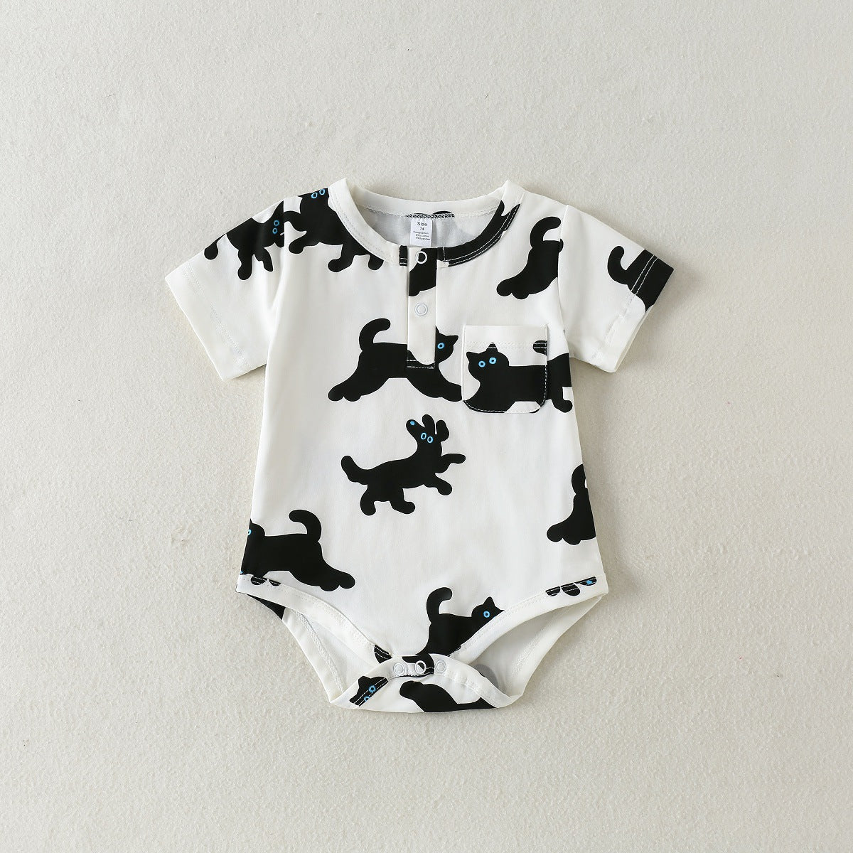 Short Sleeve Rompers Super Fashionable Crawling Jumpsuit Boy Out Cute Jumpsuit, Climbing Suit