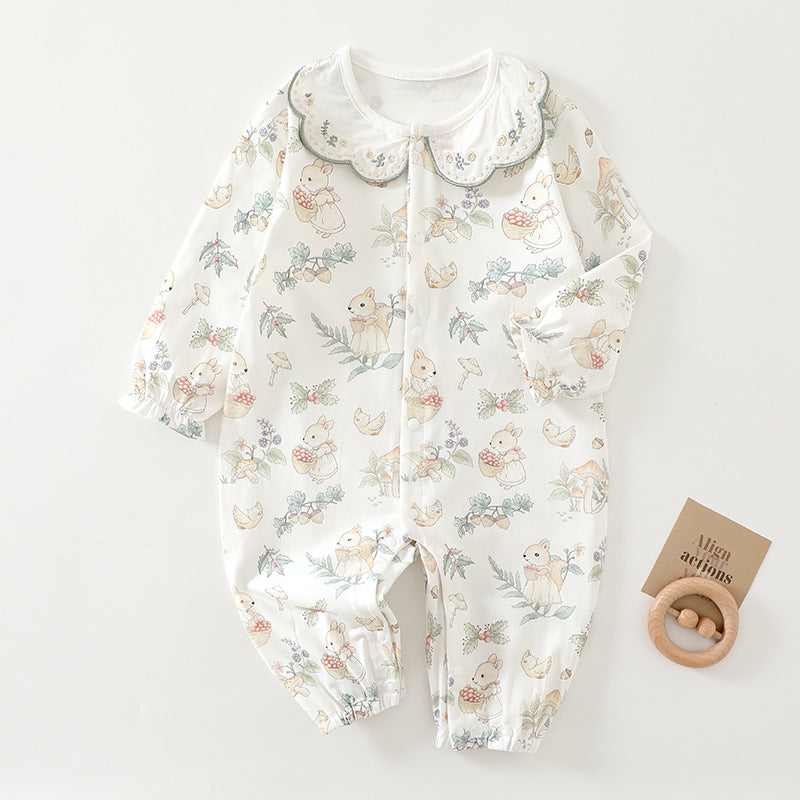 Clothes For Babies Long Sleeve Summer Infant Rompers Class Pure Jumpsuit, Climbing Suit