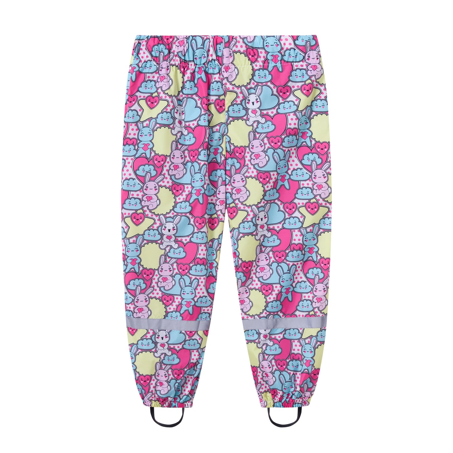 Casual Rain Elastic Beef Tendon Waist Printed Children's Pants