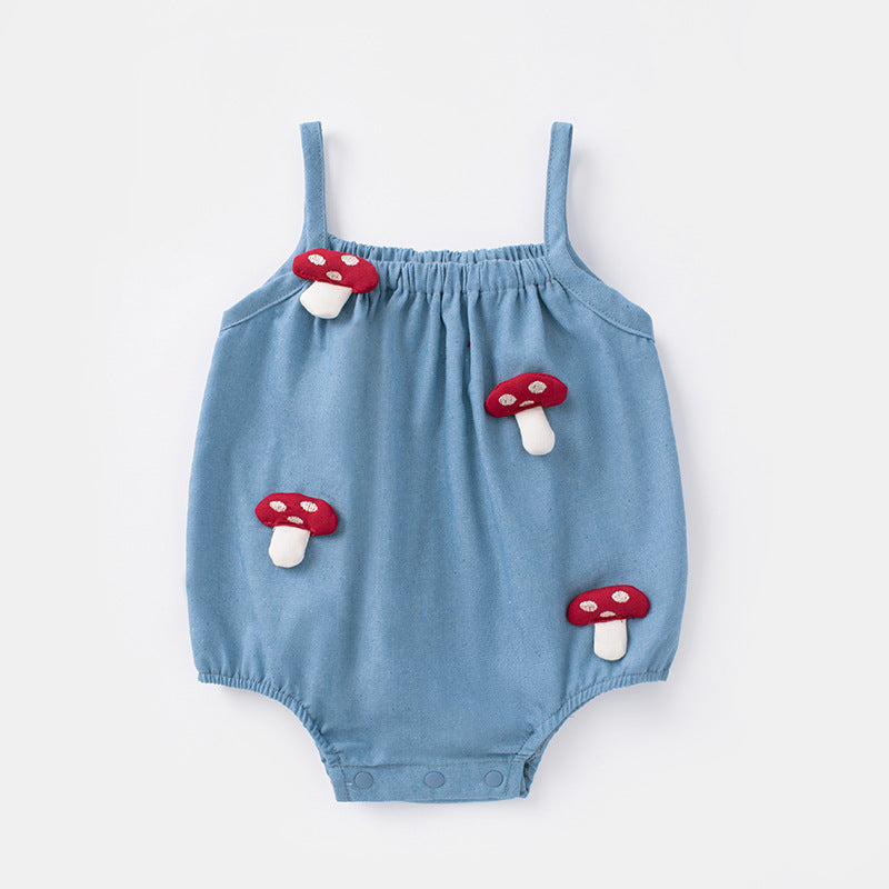 Summer Romper Small Sling Thin Bodysuit Born Jumpsuit, Climbing Suit