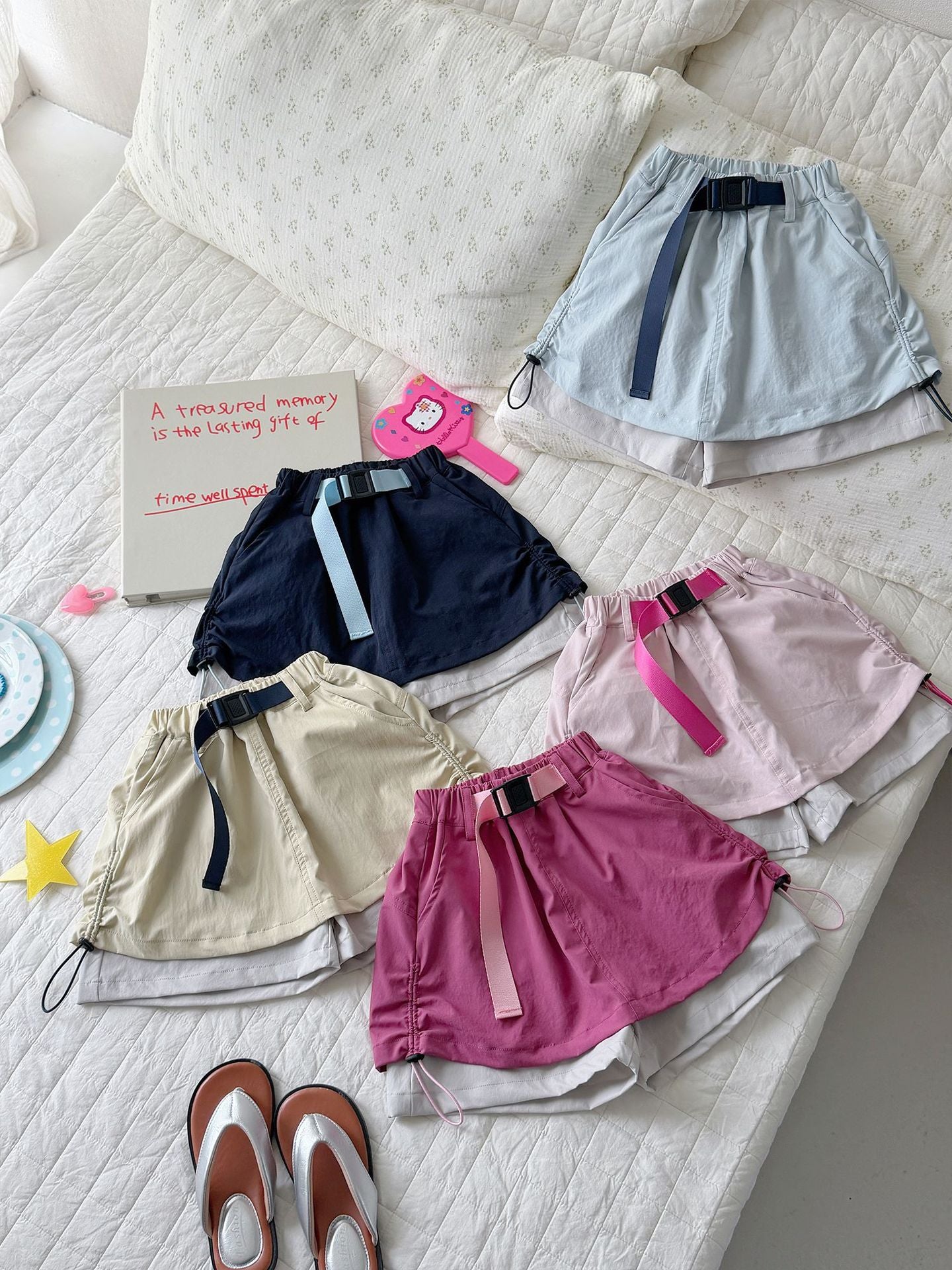 Women's Summer Shorts Outdoor Sun Protection Culottes Drawstring Children's Pants