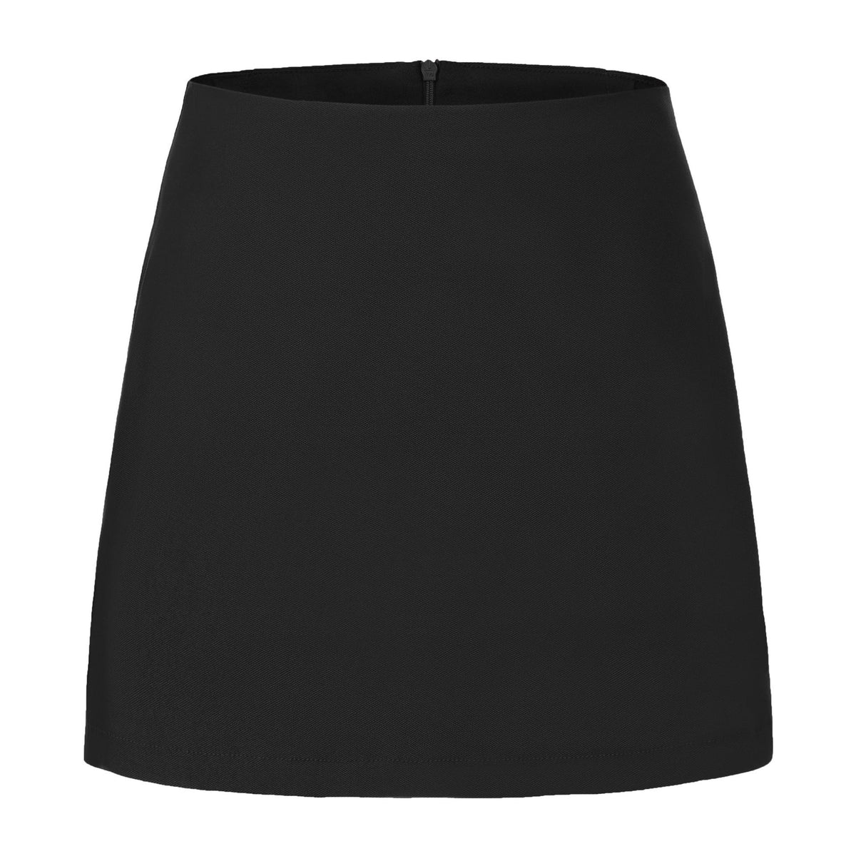 Double Slit Zipper Lining Female Temperament Skirt