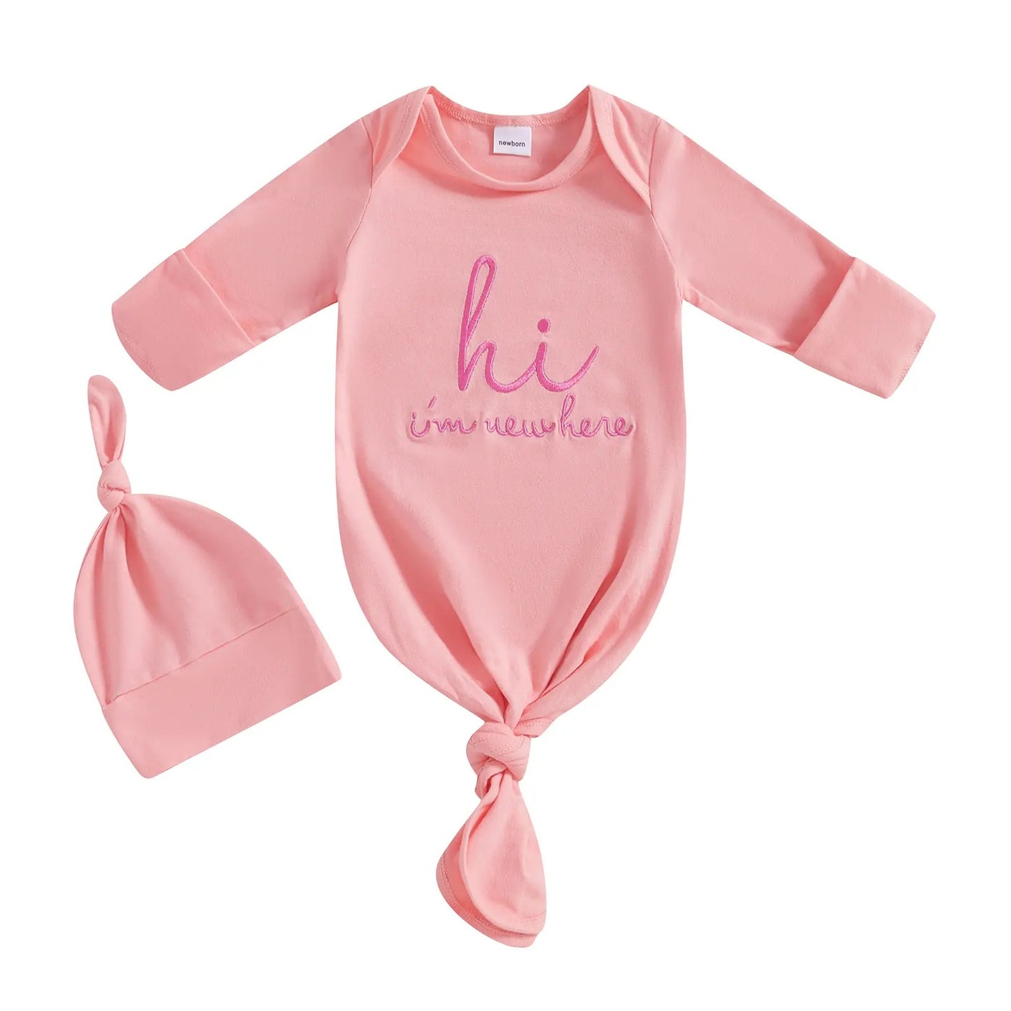 Sleeping Bag Jumpsuit Letter Embroidered Hat Born Jumpsuit, Climbing Suit