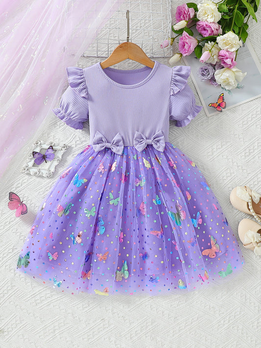 Children's Summer Puffy Skirt Cake Fashionable Princess Children's Dress