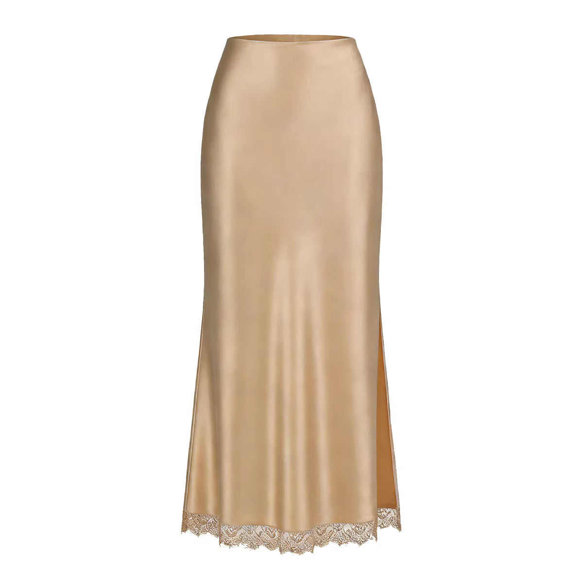Women's Lace Split High Waist Elastic Sexy Sheath Skirt