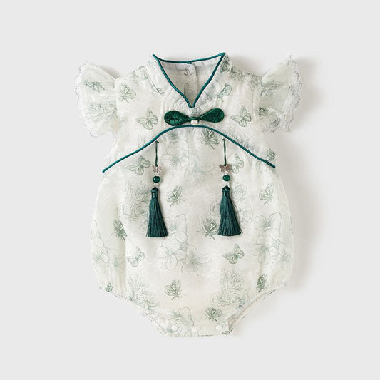 Summer Chinese Style Jumpsuit Princess Triangle Rompers Super Jumpsuit, Climbing Suit