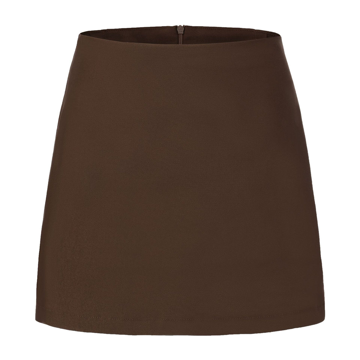 Double Slit Zipper Lining Female Temperament Skirt