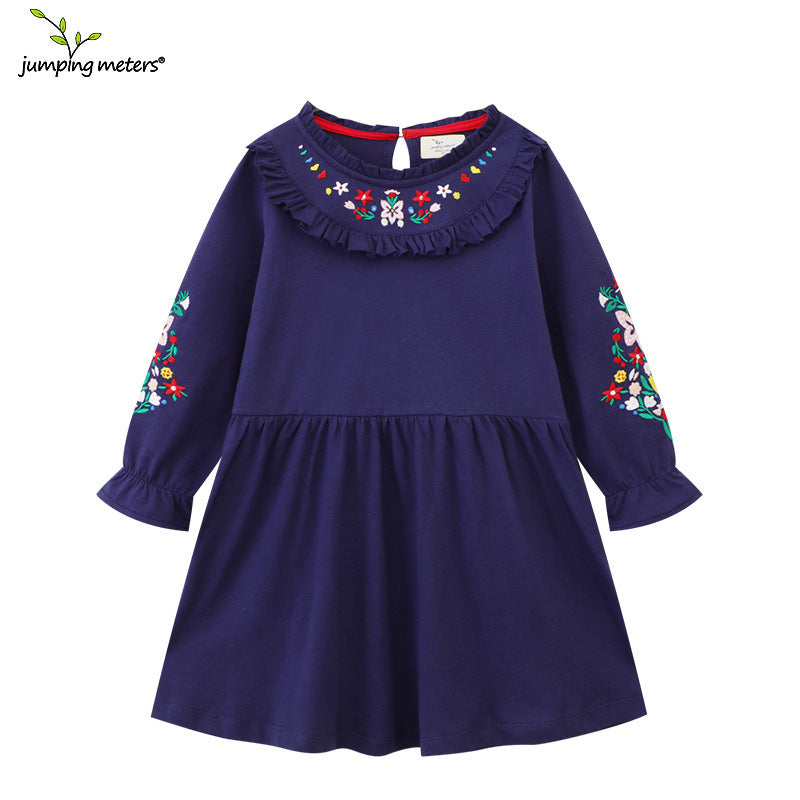 Unique Children's Knitted Long Sleeve Princess Children's Dress