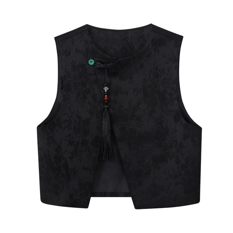 Children's Style Han Costume Retro Jacquard Vest National Children's Suit