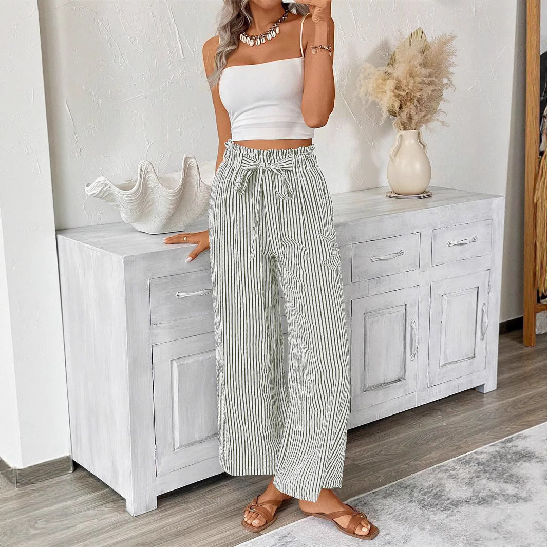 Stylish Innovative Women's Striped Elegant Female Casual Pants