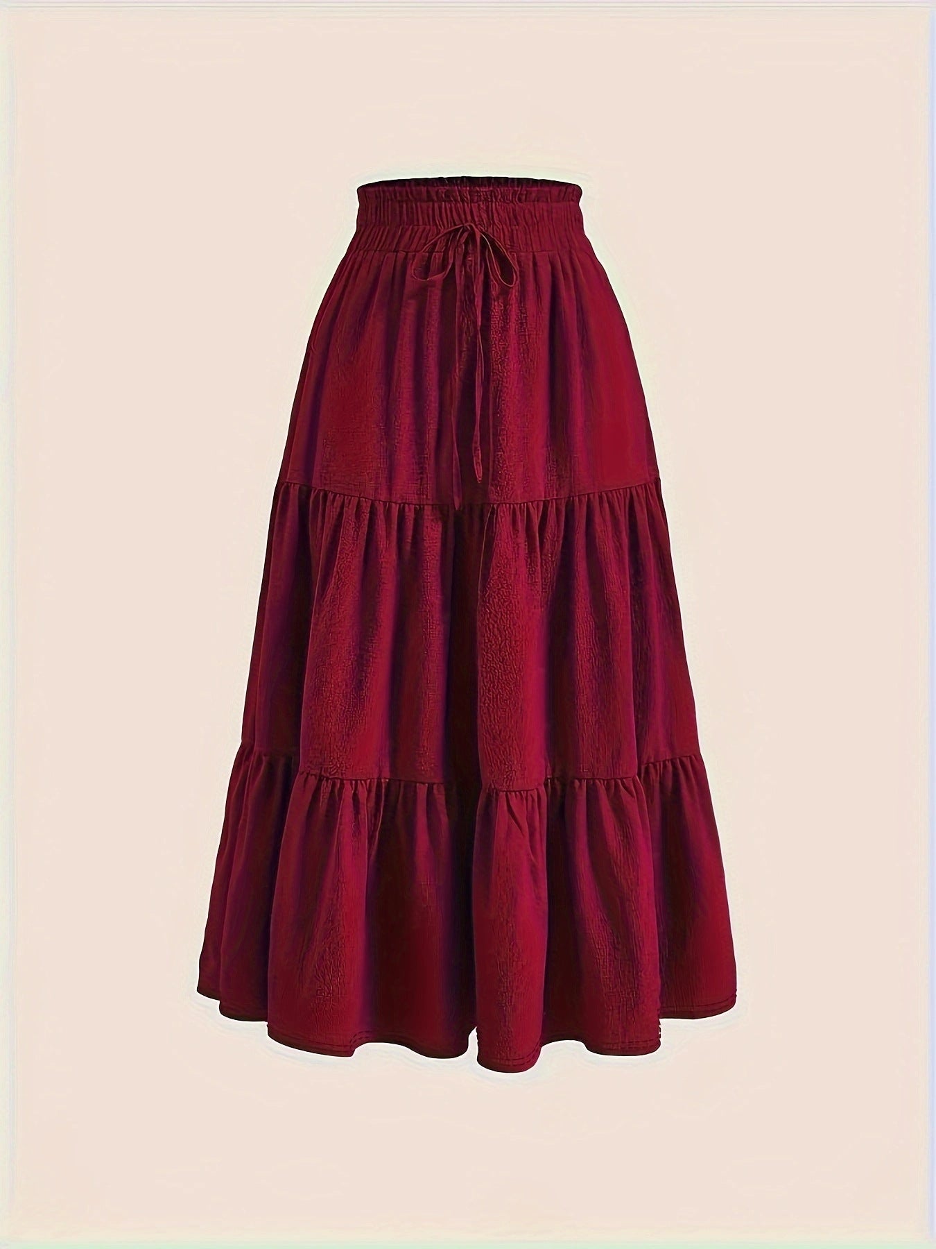 Thin Fashion Breathable Draping Knotted Waist Skirt