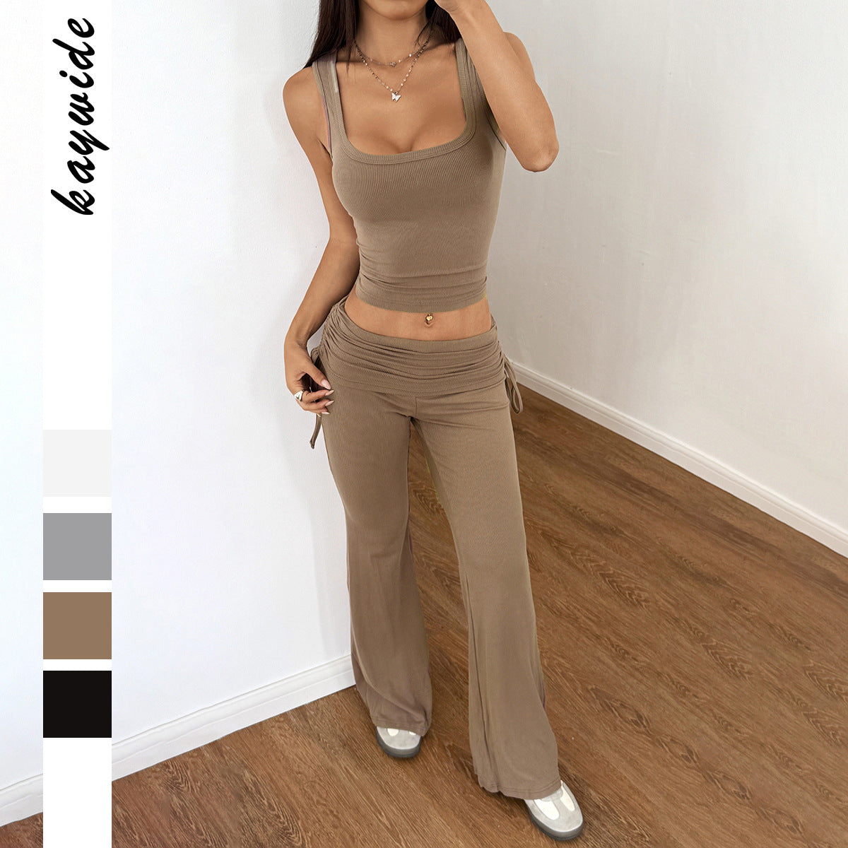 Women's Sports Hot Two-piece Camisole Slightly Spicy Fashion Casual Suit