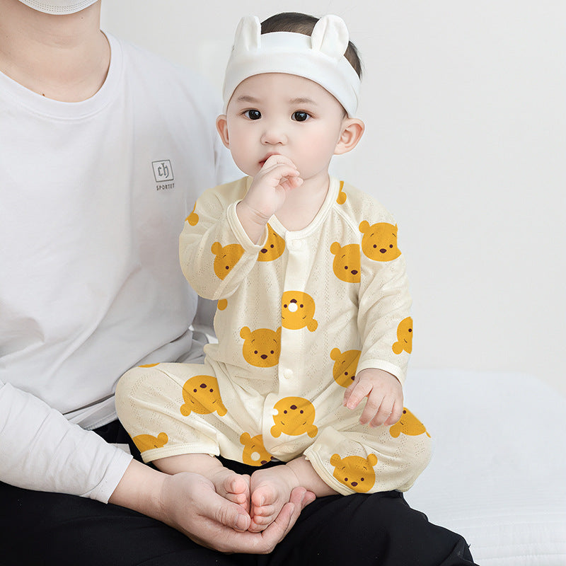 Women's & Men's Babies Summer Thin Jumpsuits Air Conditioning Jumpsuit, Climbing Suit