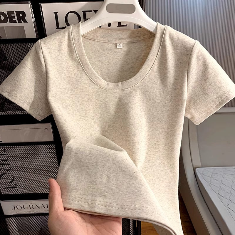 Women's Slim Fit Slimming Summer Inner Bottoming Women's T-shirt