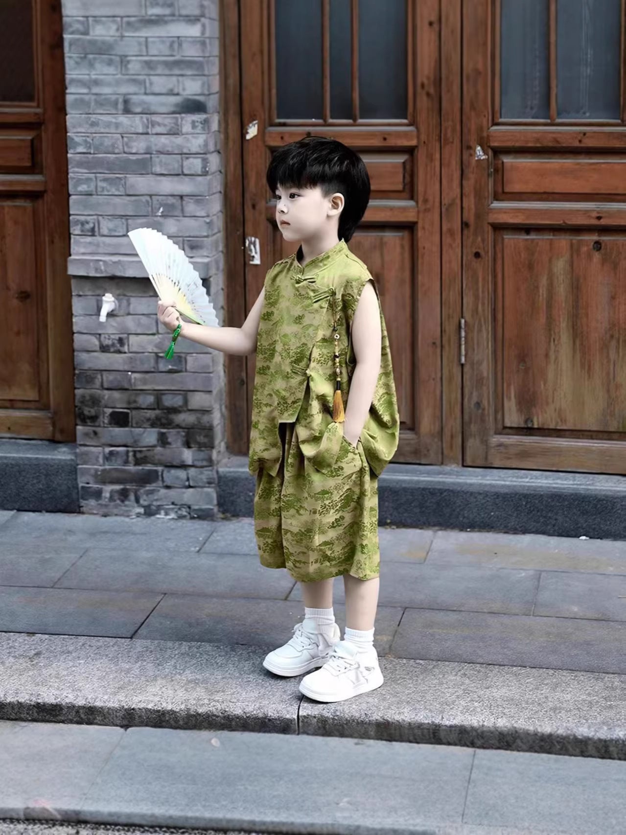 Children's Han Ancient Style Clothing Summer Chinese Performance Children's Suit