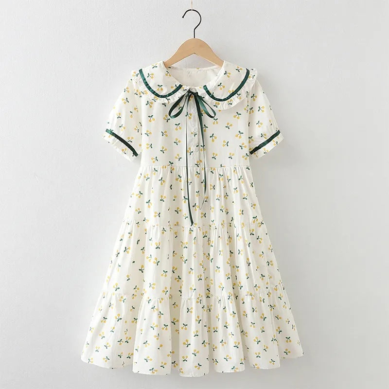 Children's Floral Princess Middle Big Clothing Sweet Children's Dress