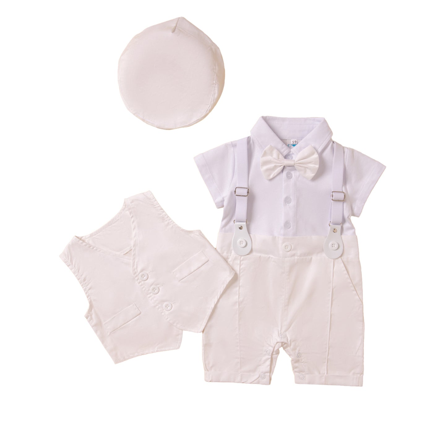 Infant Dress Summer Solid Color Vest Short Children's Suit