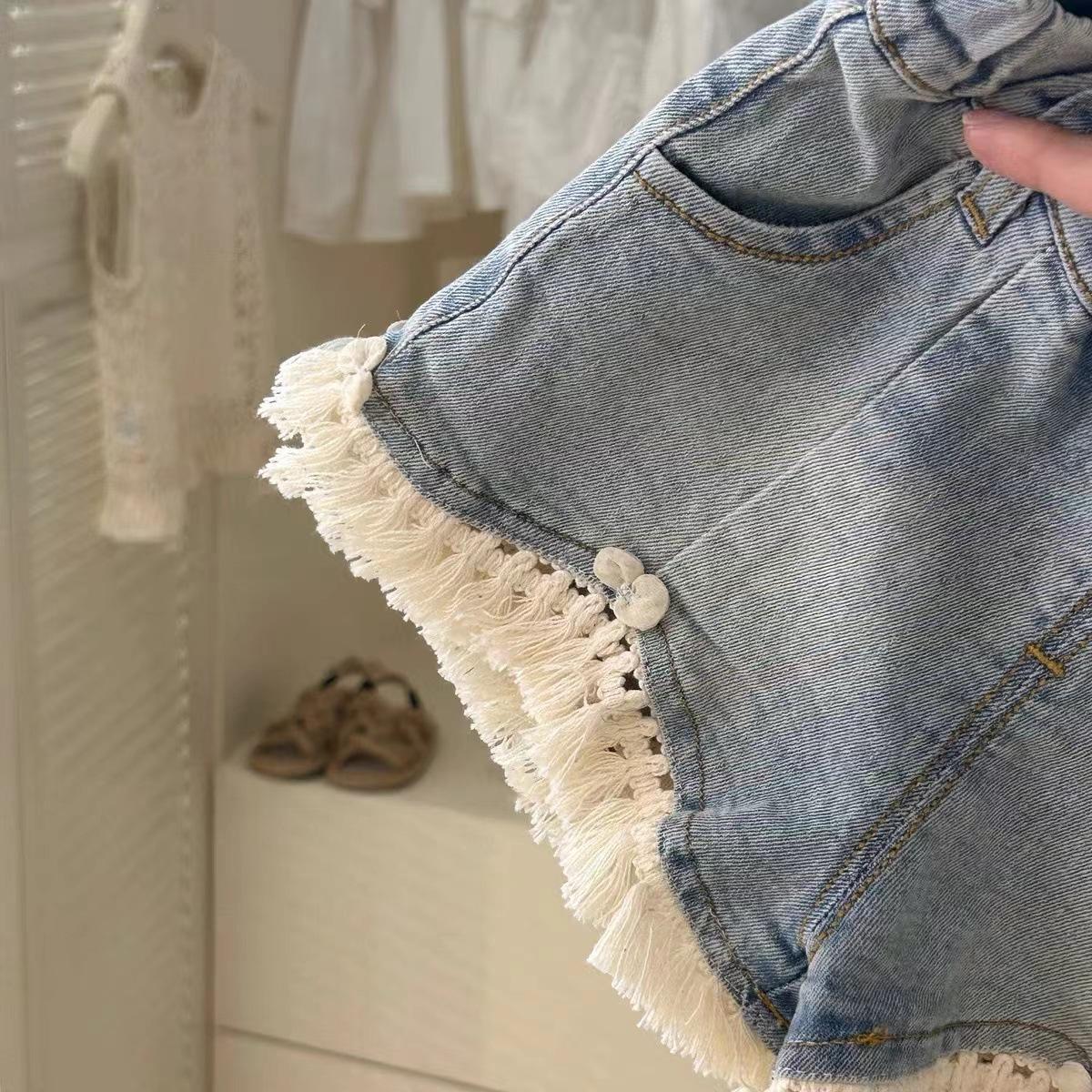 Women's Set Korean Style Hollow Vest Camisole Children's Suit