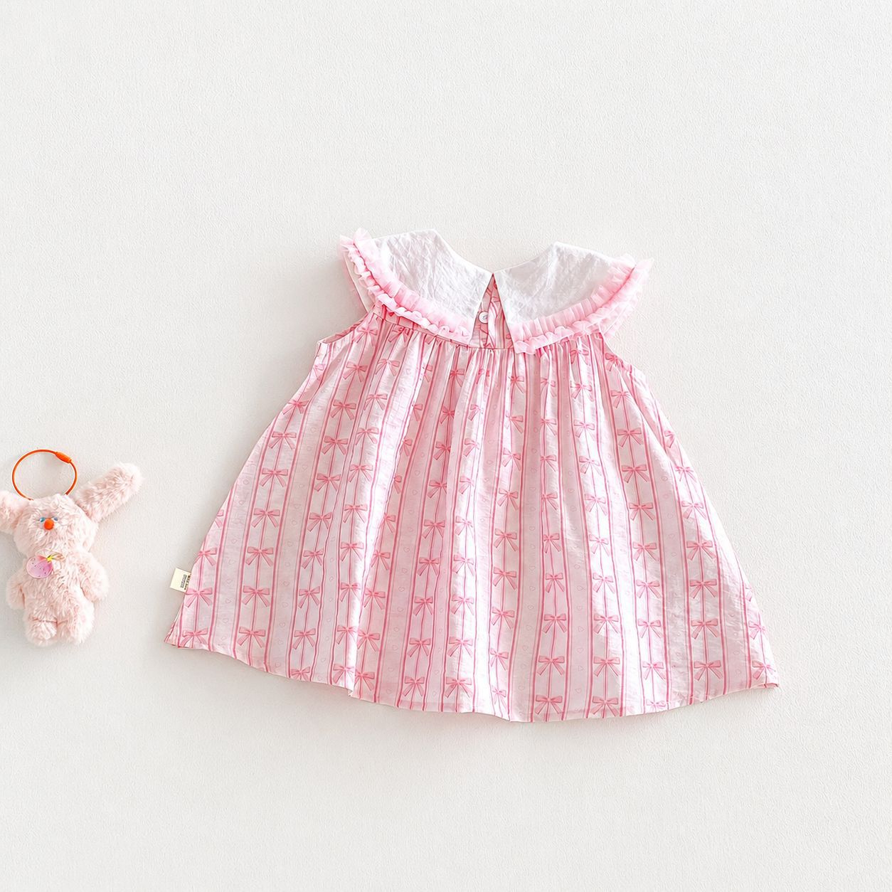 Children's Embroidered Princess Summer Cute Bow Korean Style Skirt Children's Dress