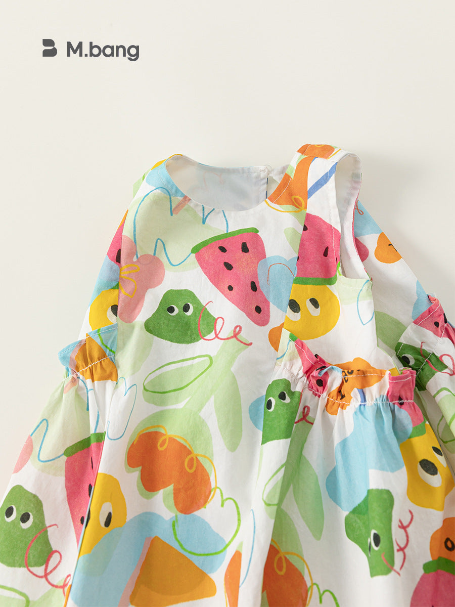 Children's Clothing Sundress Summer Fashionable Cartoon Printed Children's Dress