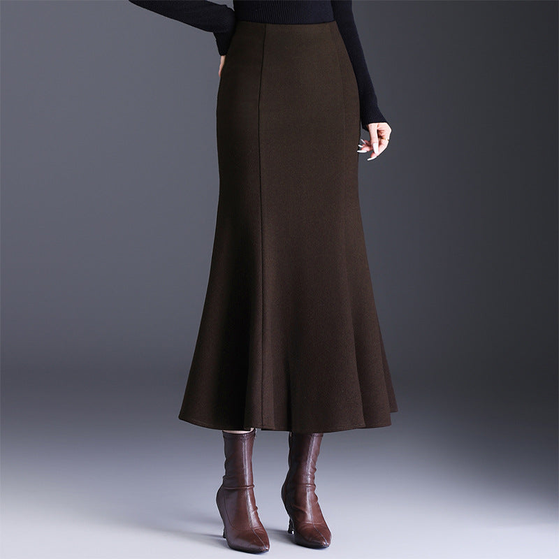 Commute Fashion Fishtail Long High Waist Slimming Sheath Skirt