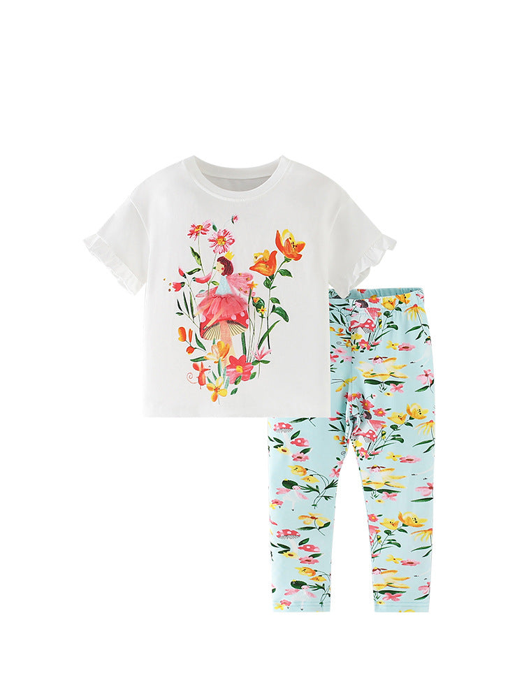 Neck Short Sleeves Pants Western Style Children's Suit