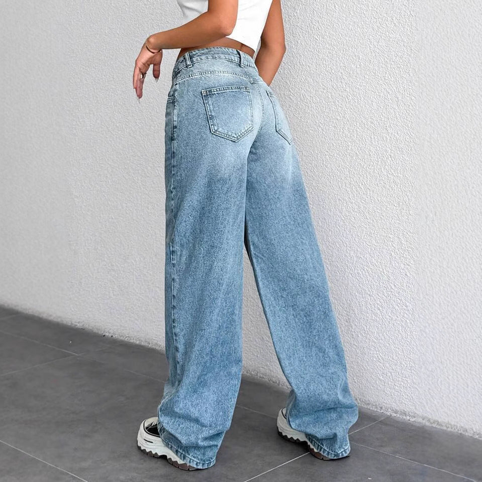Women's Thin Loose High Waist Slimming Pear Women's Jeans