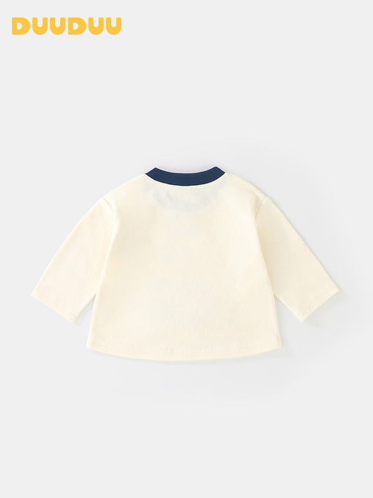 Children's Car Class Outwear Inner Fashion Korean Style Fall Wear Long Children's T-shirt