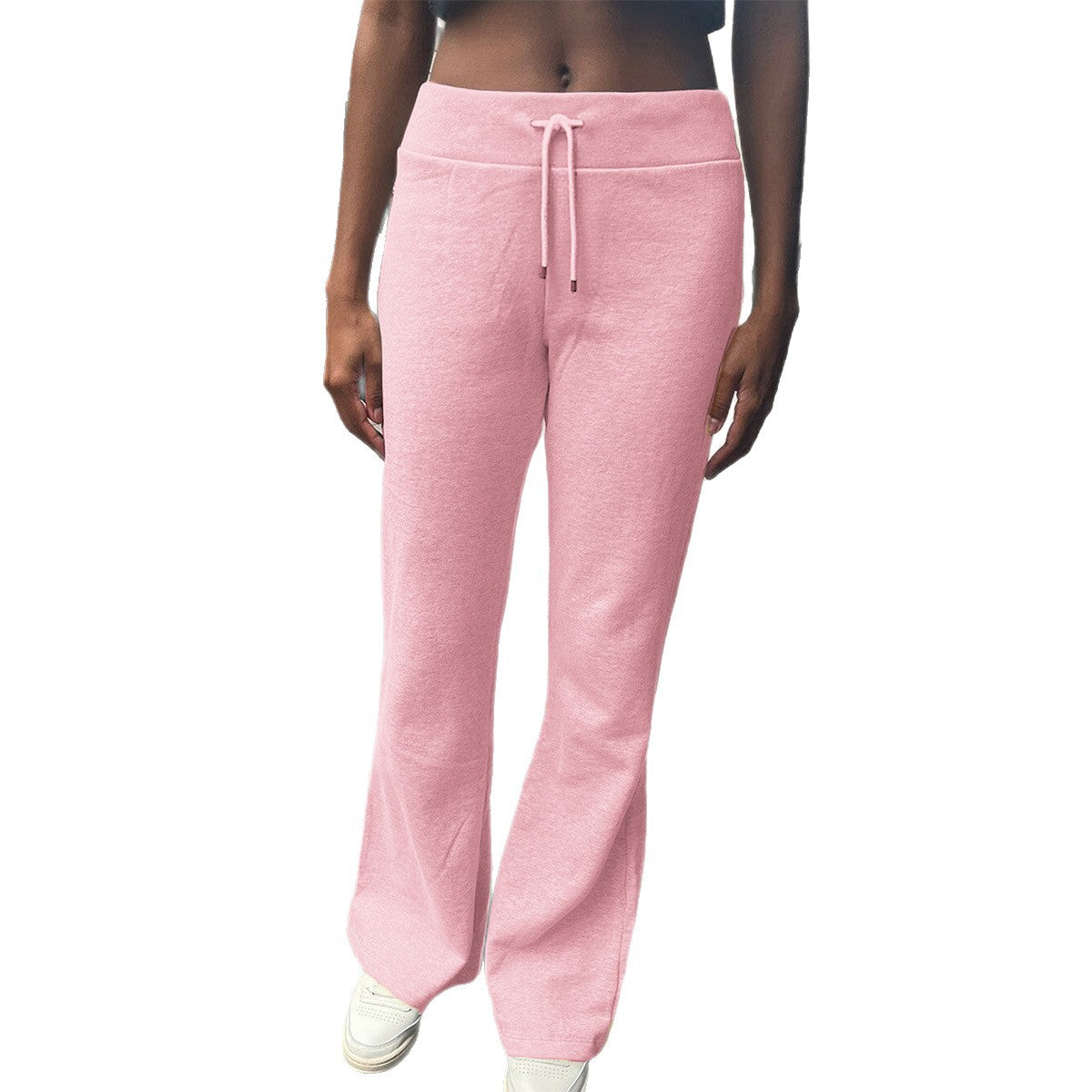 Women's Yoga Sports Solid Color Drawstring Trousers Clothing