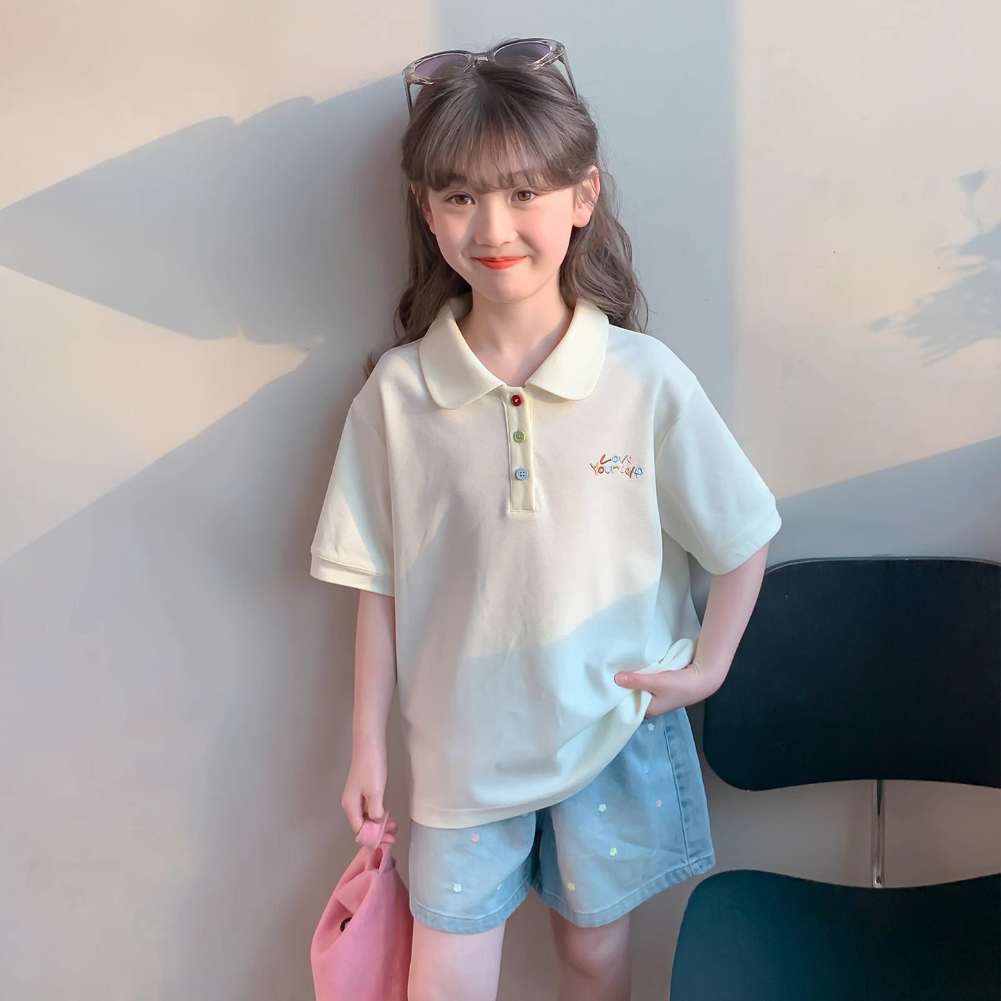 Children's Short-sleeved Summer Fashionable Clothing Little Shirt Children's T-shirt
