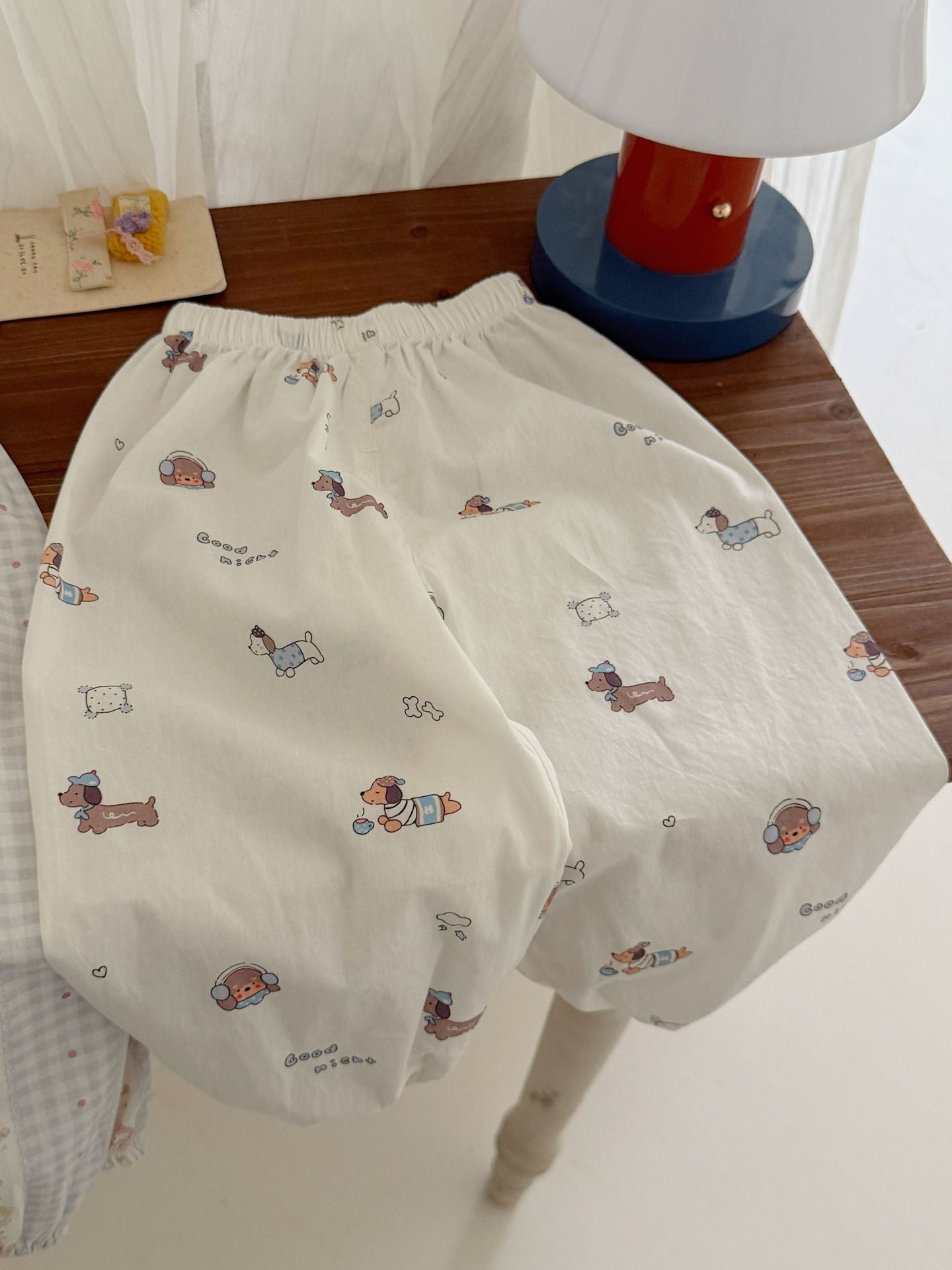 Children's Pure Cotton Summer Thin Air Conditioning Breathable Children's Pants