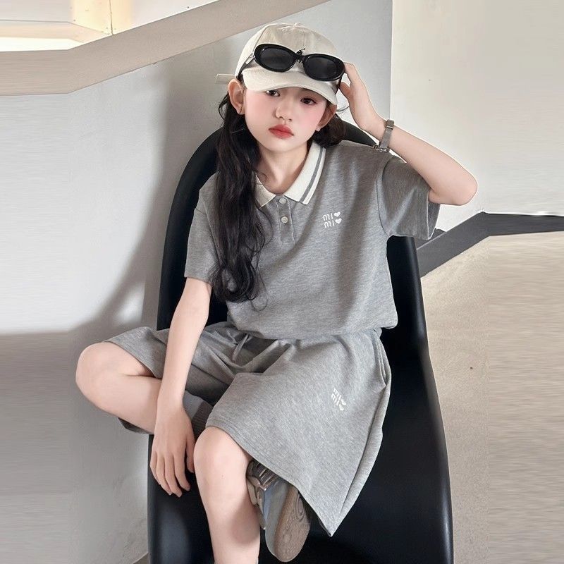 Children's Summer Shirt Short-sleeved Shorts Korean Style Casual Western Clothing Children's Suit
