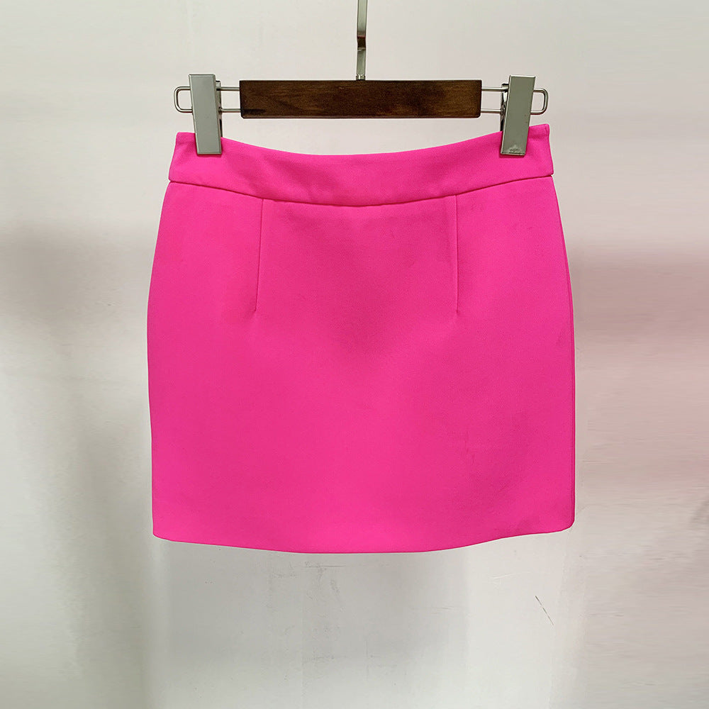 Fashion Fluorescent Powder Series Temperament Hip Skirt