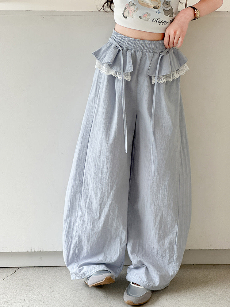 Children's Summer Thin Casual Western Style Lace Anti Mosquito Children's Pants
