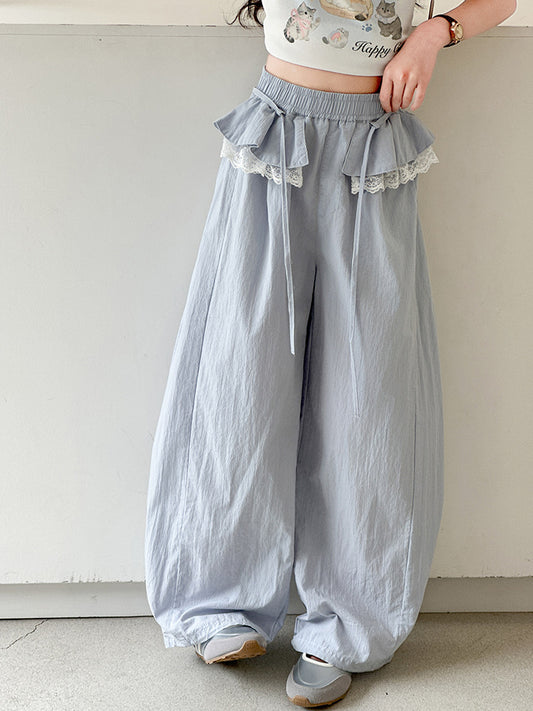Children's Summer Thin Casual Western Style Lace Anti Mosquito Children's Pants