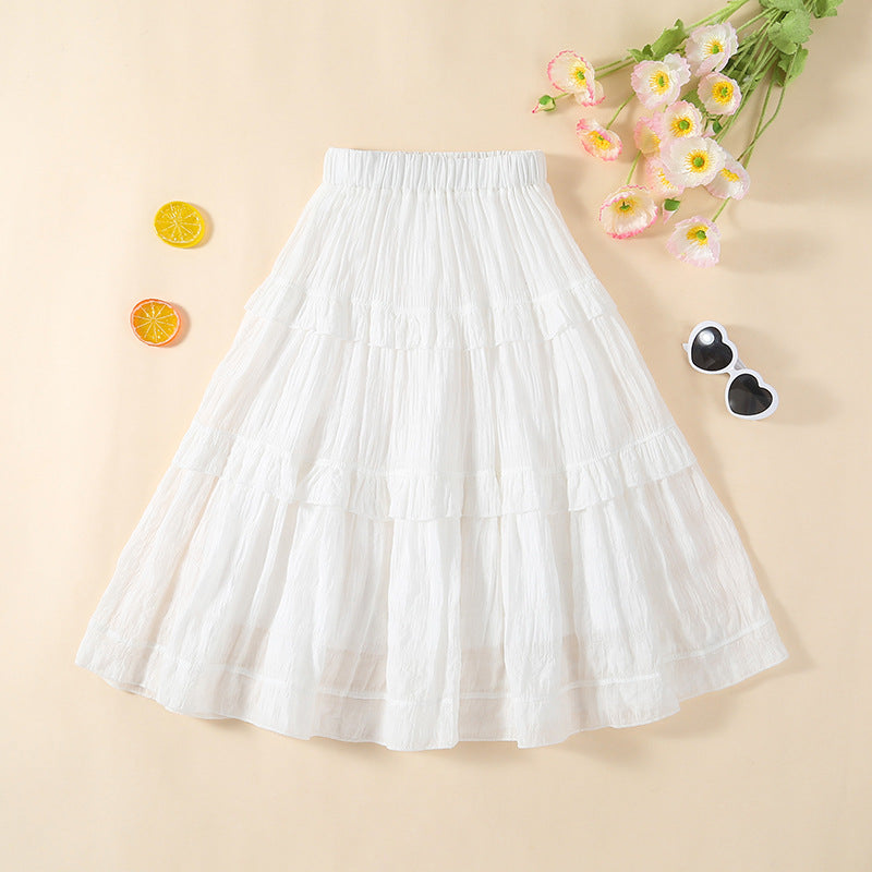 Beautiful Cake Dress Fashionable Casual Short Parent-child Outfit