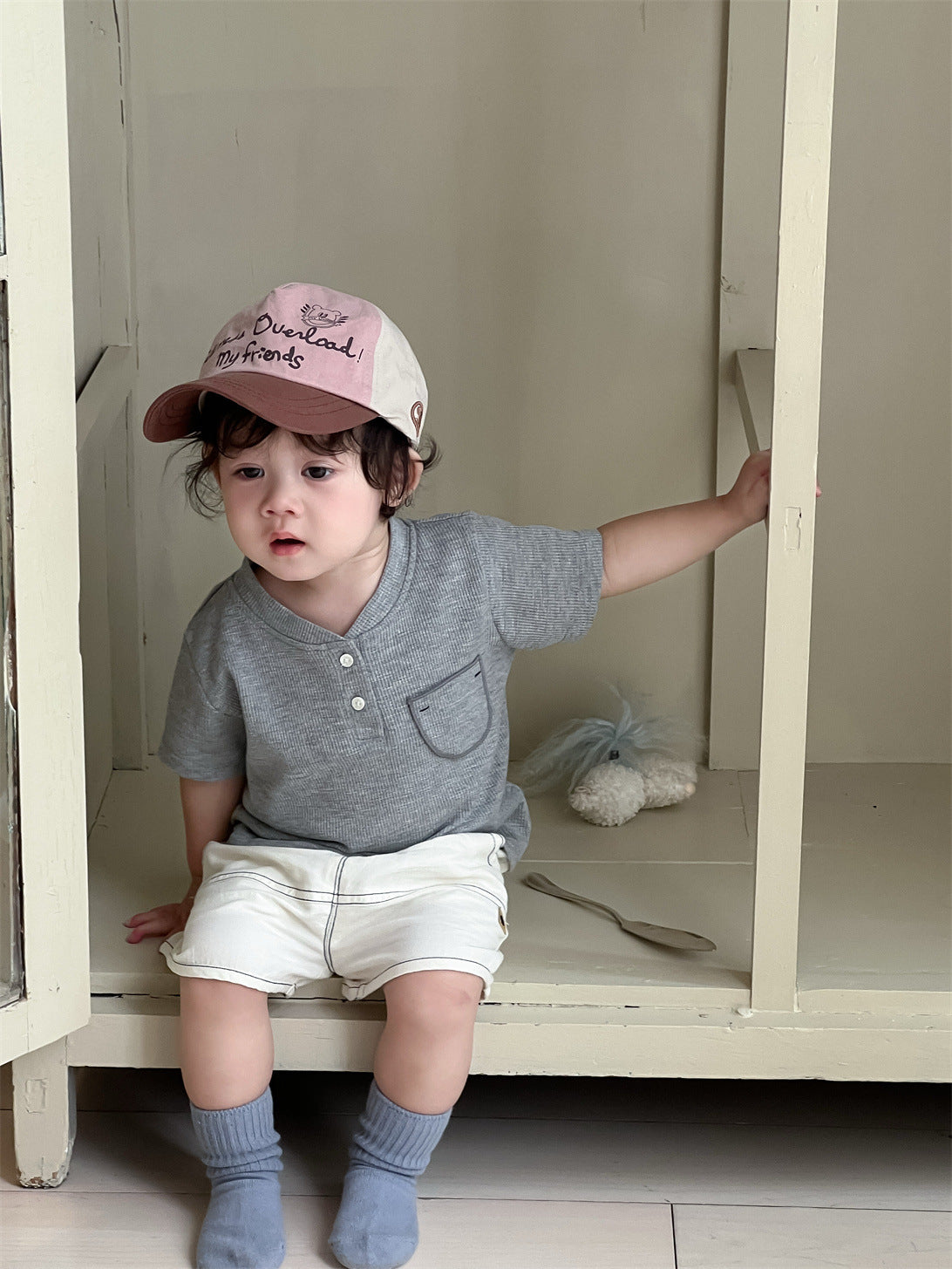 Children's Thin Clothes Clothing Korean Style Short-sleeved Children's Suit