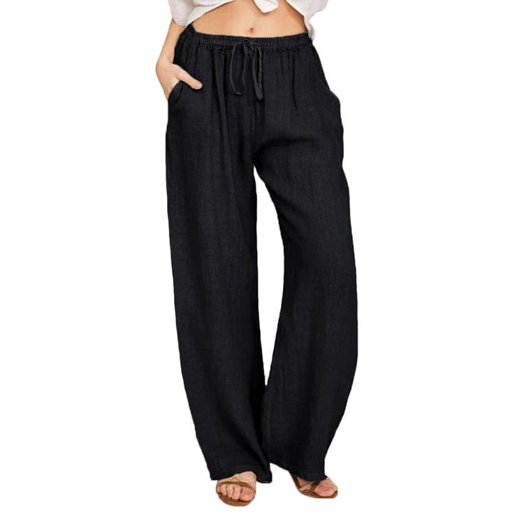 Pretty Innovative Women's Loose Cotton Linen Casual Pants