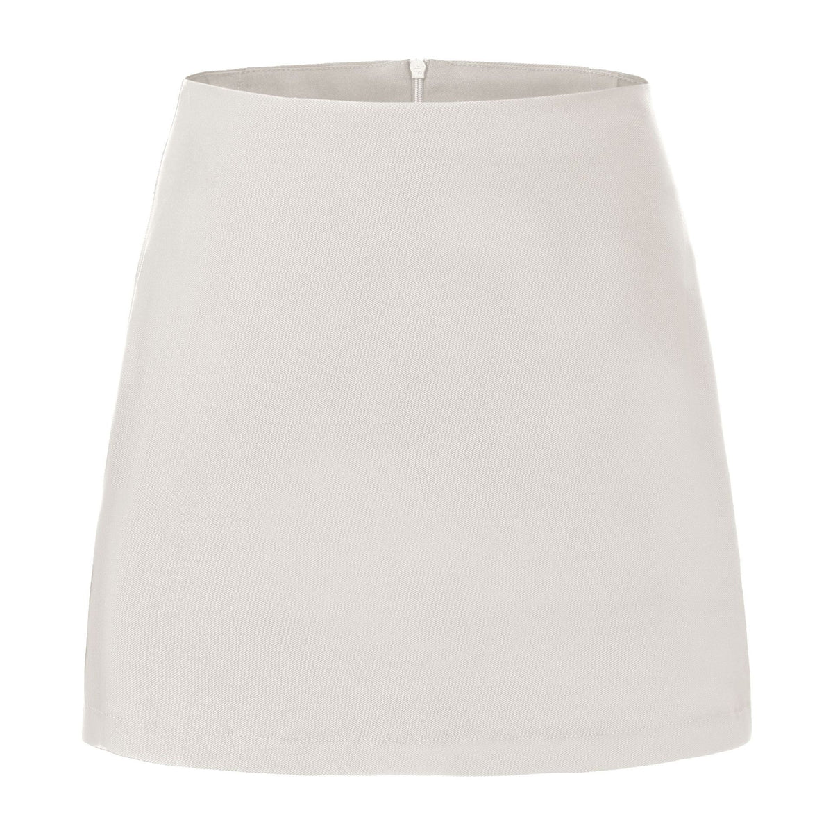 Double Slit Zipper Lining Female Temperament Skirt