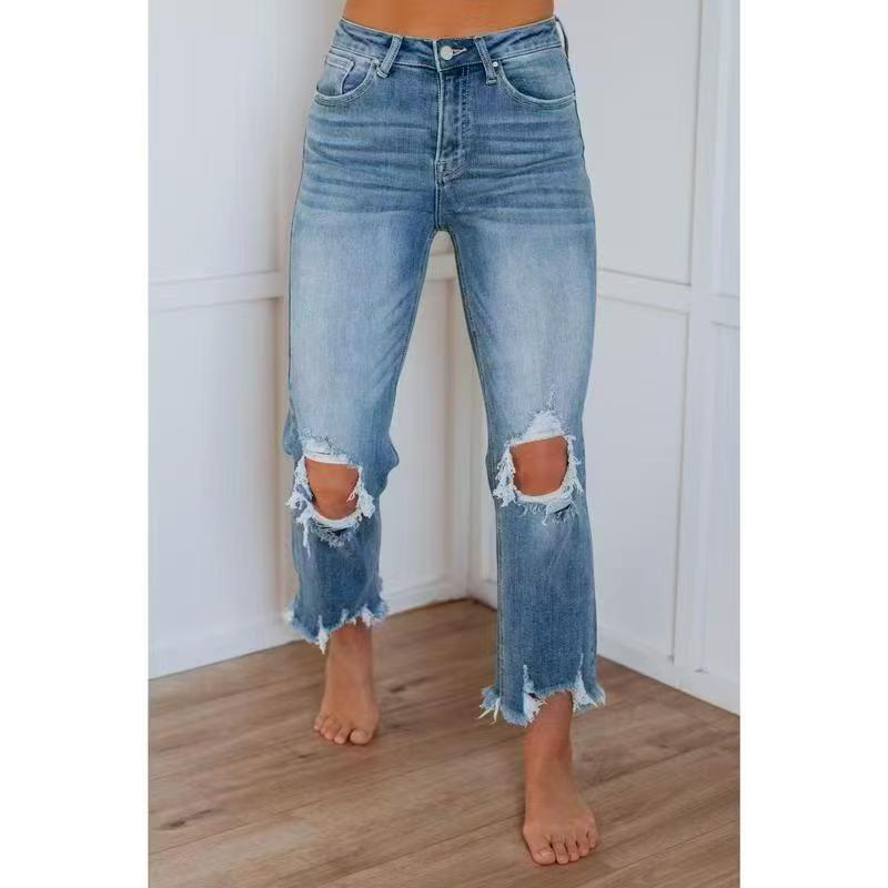 Trendy Beautiful Women's Ripped Spring Skinny Pants
