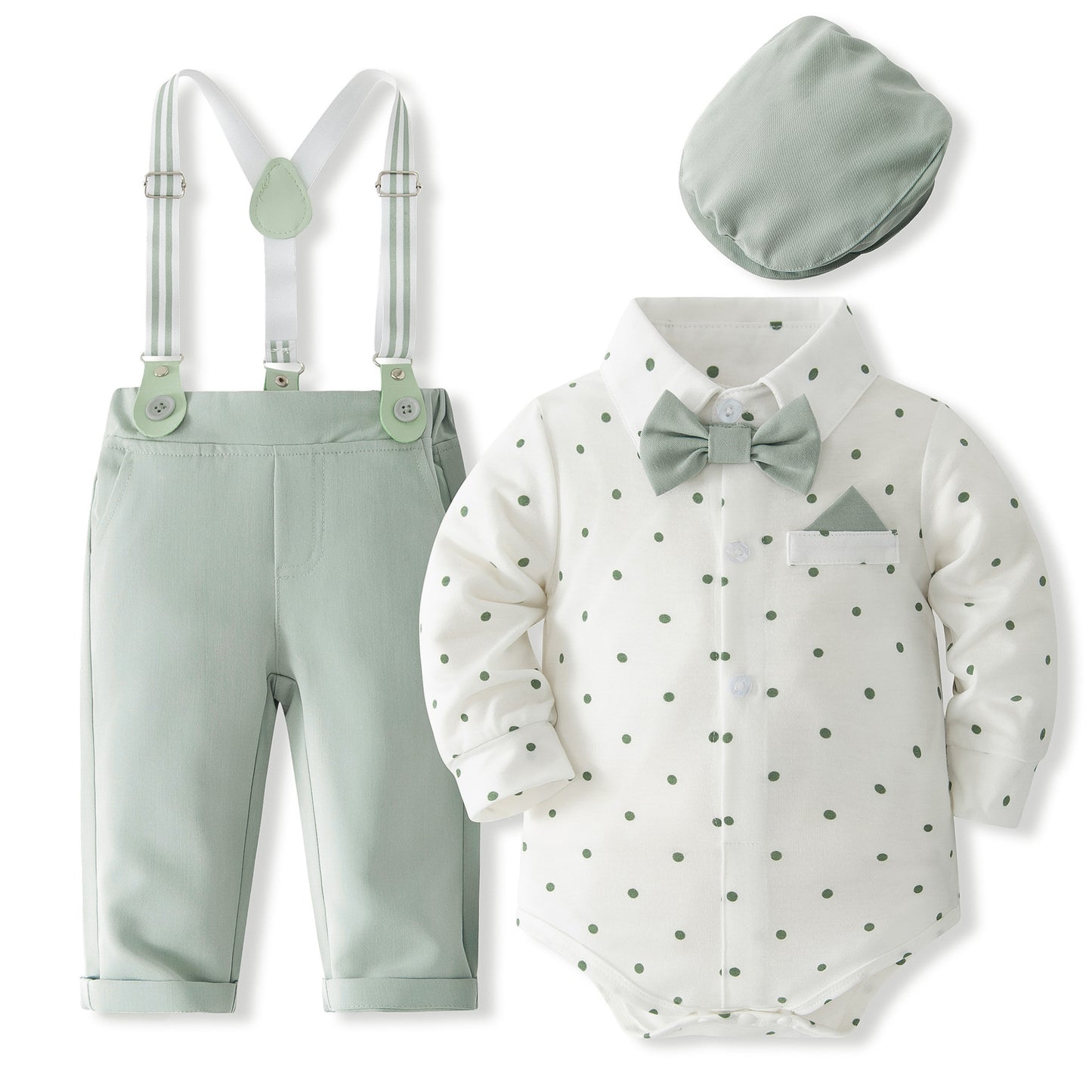 Infant Toddler Printed Dot Boy Gentleman Children's Suit