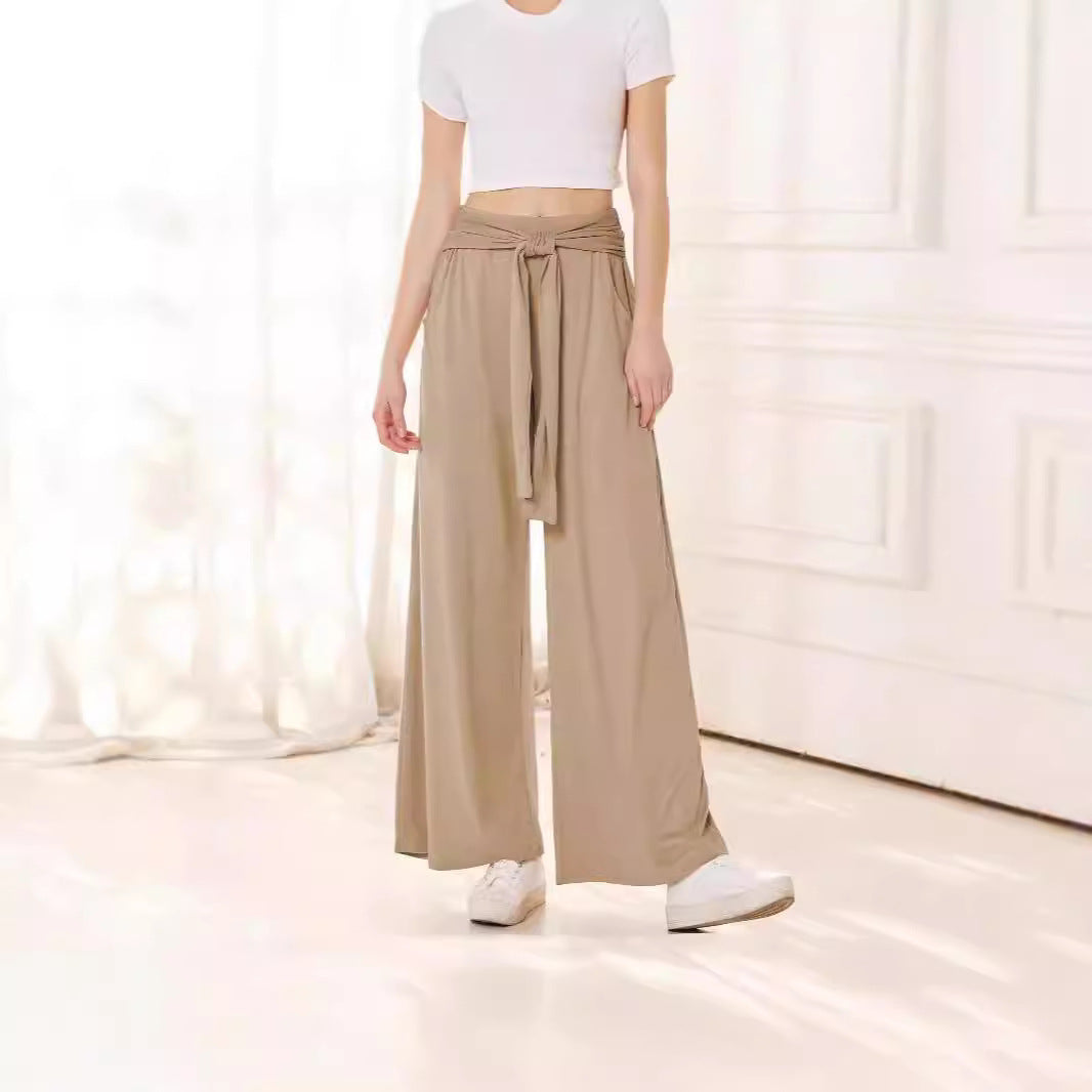 Women's Wear Solid Color Draping Soft Comfortable Casual Pants